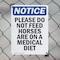 Signmission Please Do Not Feed Horses Are, 10 in W x Rectangle, Plastic OS-2PACK-NS-P-1014-V-17377 - alternate 2